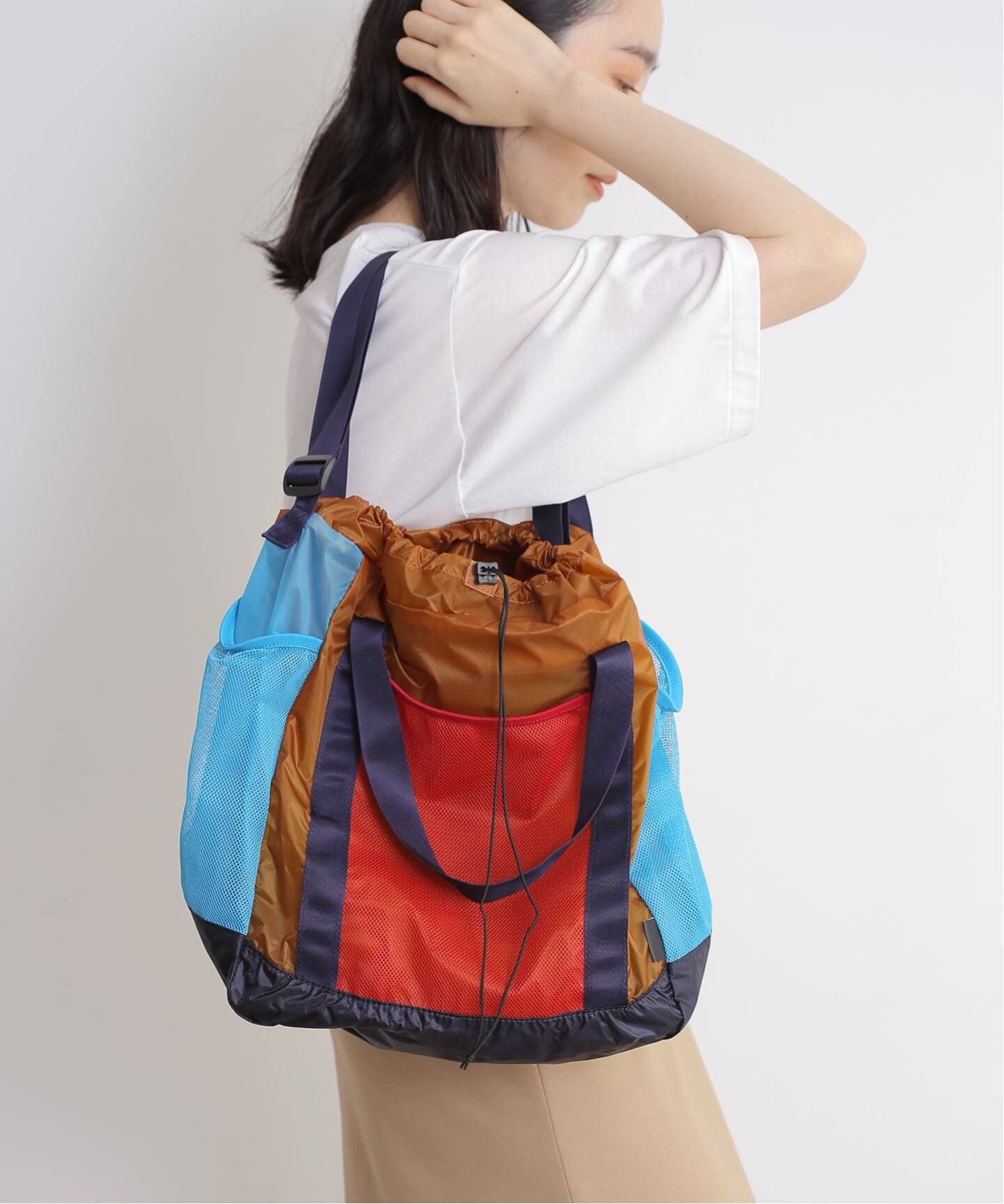 HOLIDAY/ホリデイ】 PACKABLE STRAP TOTE BAG (CRAZY)（その他バッグ