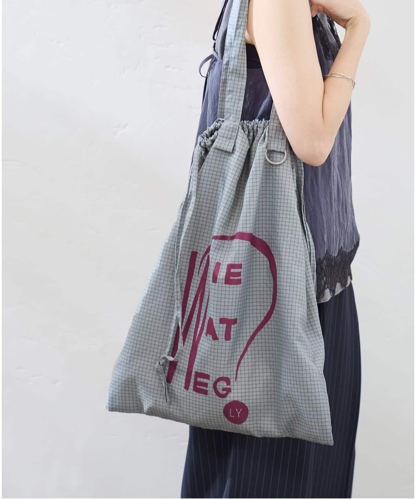 新品❤️タグ付き ⭐️ANEW ロゴ　トートバッグ　グレー　人気商品 追加》【LY / エルワイ】 A3SAC エーサンサック（トートバッグ