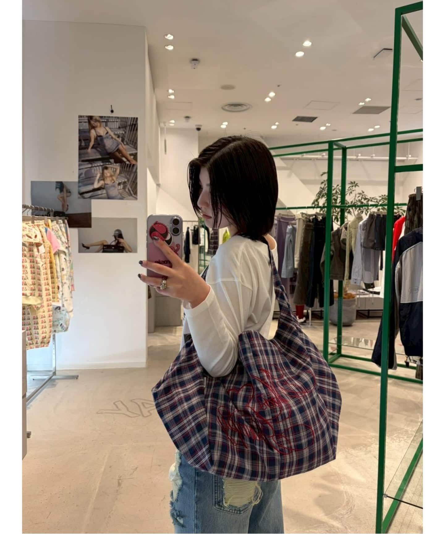 SCULPTOR/スカルプター】 Plaid Big Hobo Ba（その他バッグ）｜Oriens