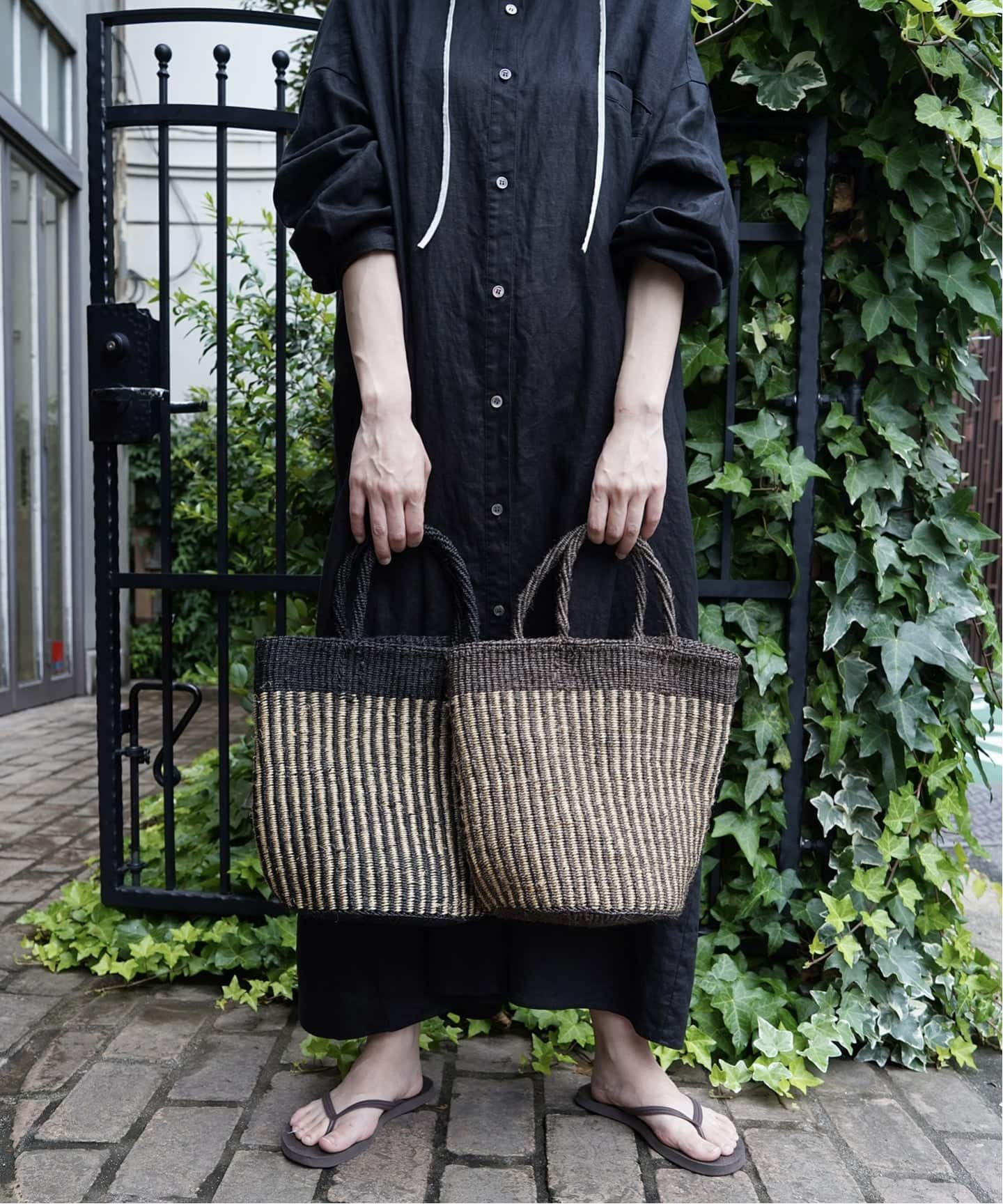 SOIL】STRIPE SISAL BAG（かごバッグ）｜journal standard luxe