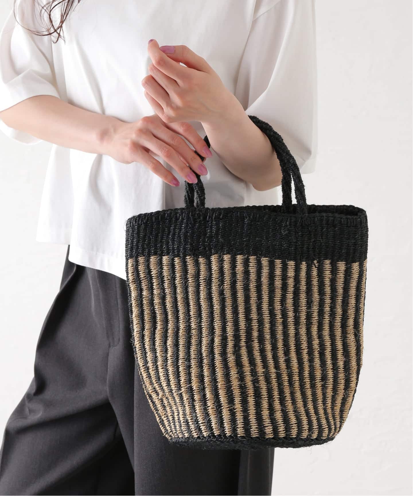 SOIL】STRIPE SISAL BAG（かごバッグ）｜journal standard luxe