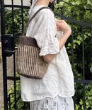 【SOIL】STRIPE SISAL ONE HANDLE BAG