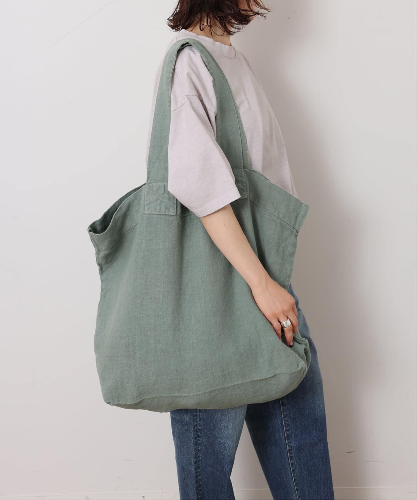 予約》【CHARVET EDITIONS】 LINEN TOTE（トートバッグ）｜journal