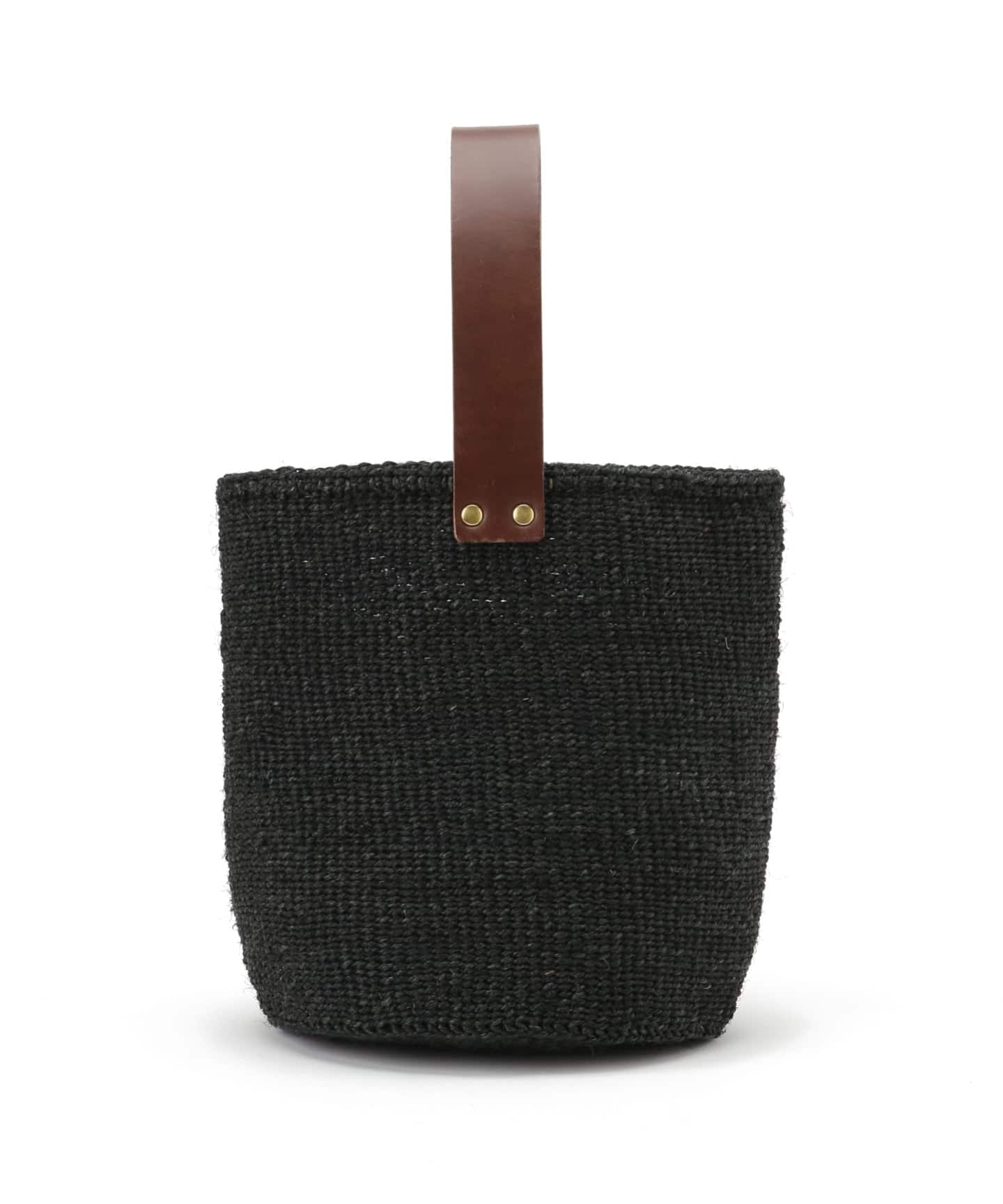 MACHAKOS /マチャコス】 レザーハンドルカゴBAG（かごバッグ