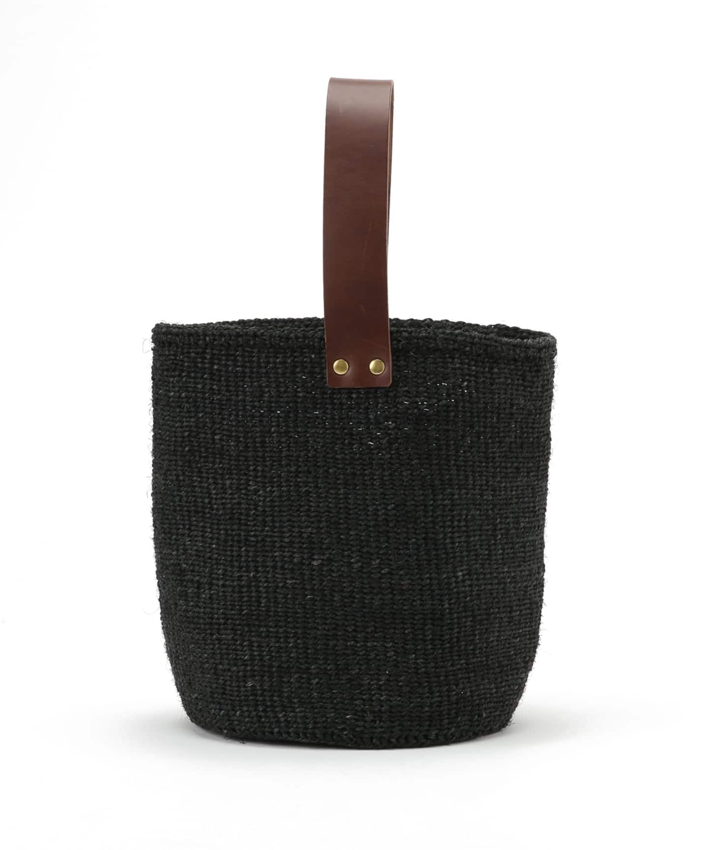 MACHAKOS /マチャコス】 レザーハンドルカゴBAG（かごバッグ
