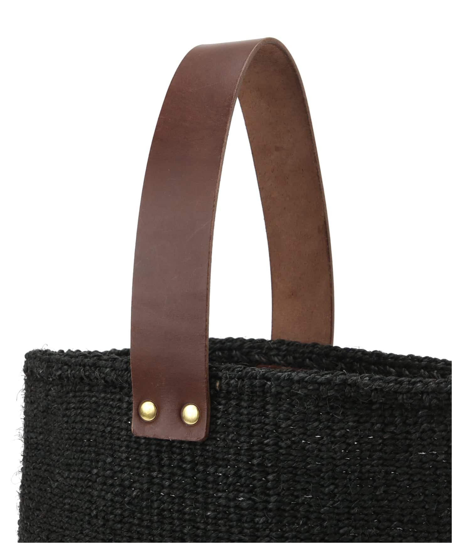 MACHAKOS /マチャコス】 レザーハンドルカゴBAG（かごバッグ