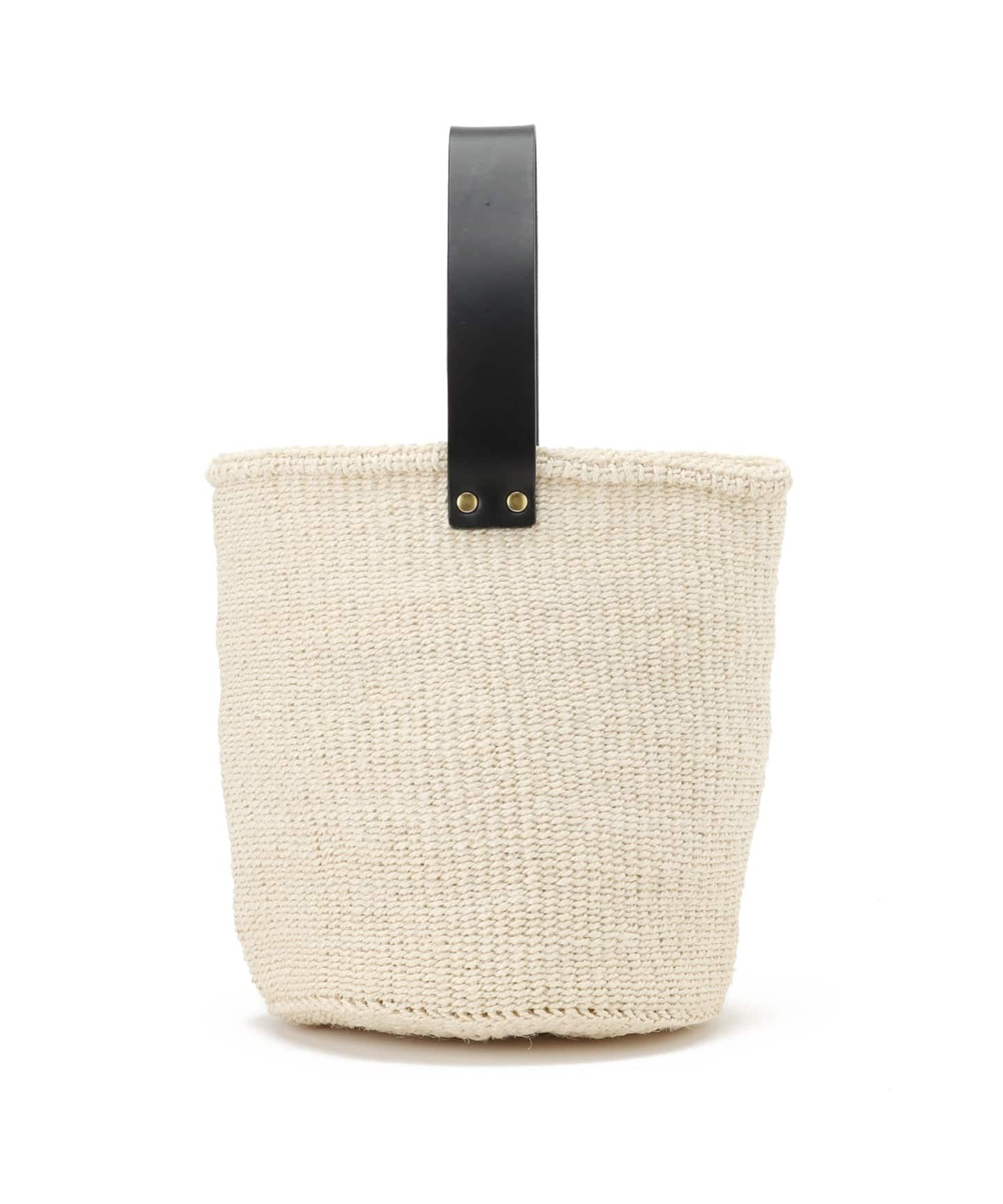 MACHAKOS /マチャコス】 レザーハンドルカゴBAG（かごバッグ