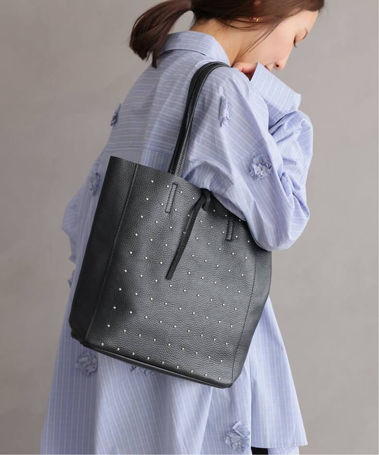 別注【MARLON FIRENZE/マルロン】SHOPPER MEDIUM STUDS：バッグ 