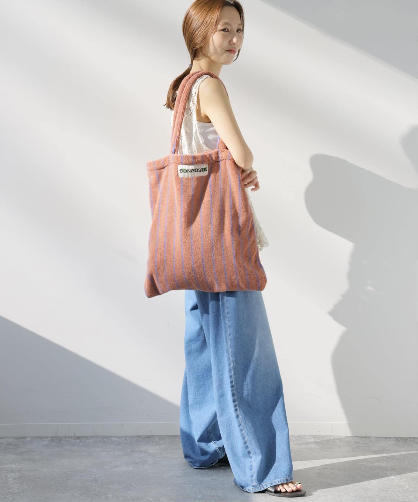 BONGUSTA/ボングスタ】NARAM STRIPED トートバッグ（トートバッグ