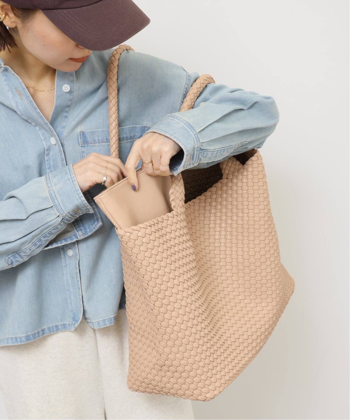MODA LUXE/モーダリュクス】イントレチャートビッグトート（トート