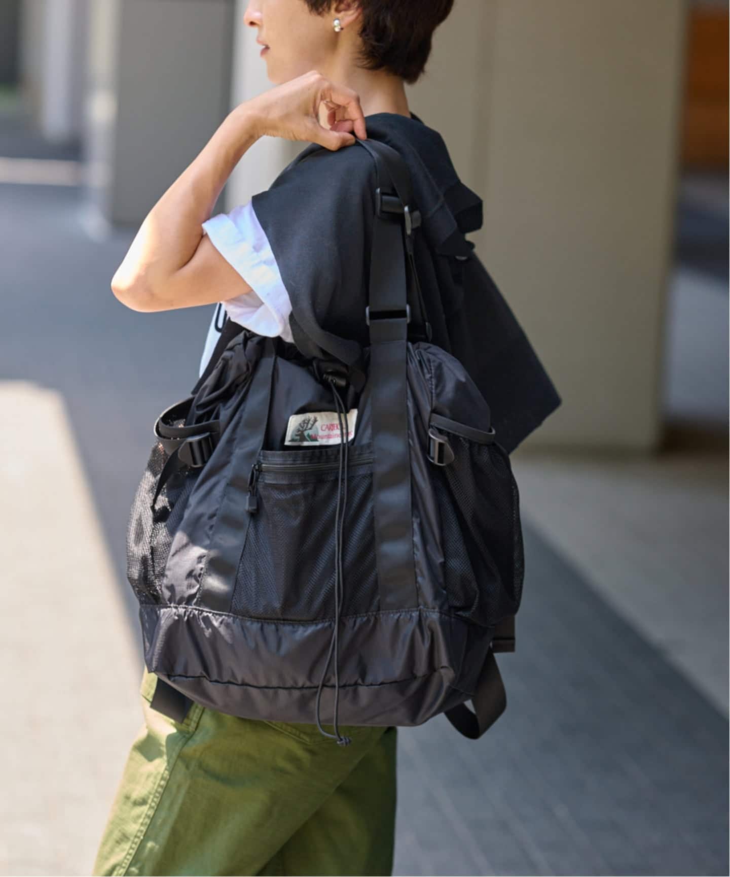 【CARIBOU MOUNTAINEERING】 別注　バックパック　ブラック WEB限定追加予約13》別注【CARIBOU MOUNTAINEERING】 バックパック