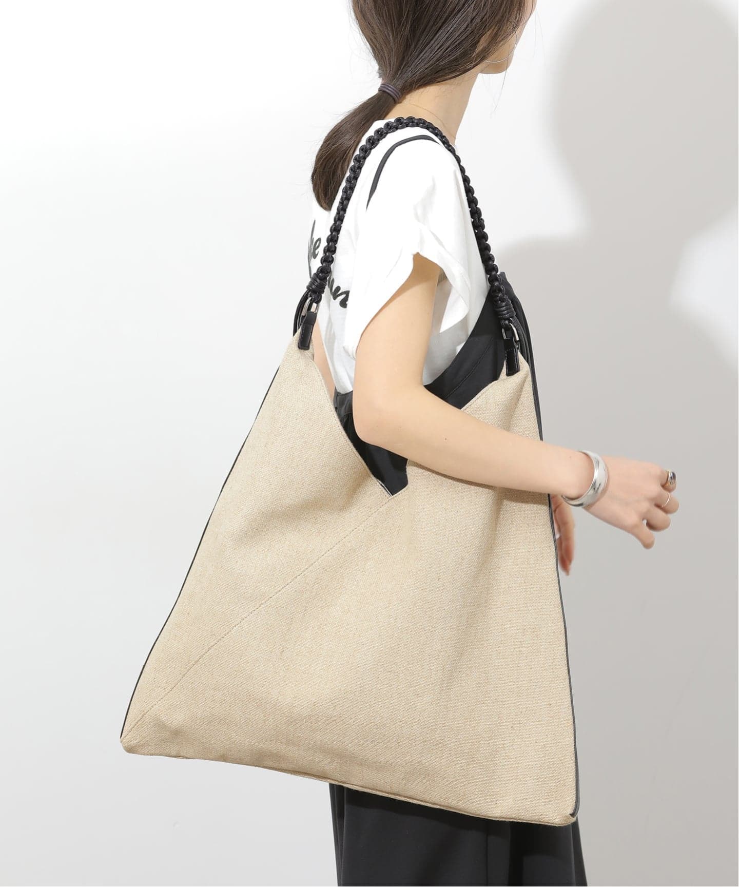 LE VERNIS/ル・ベルニ】 One handle cloth bag（トートバッグ