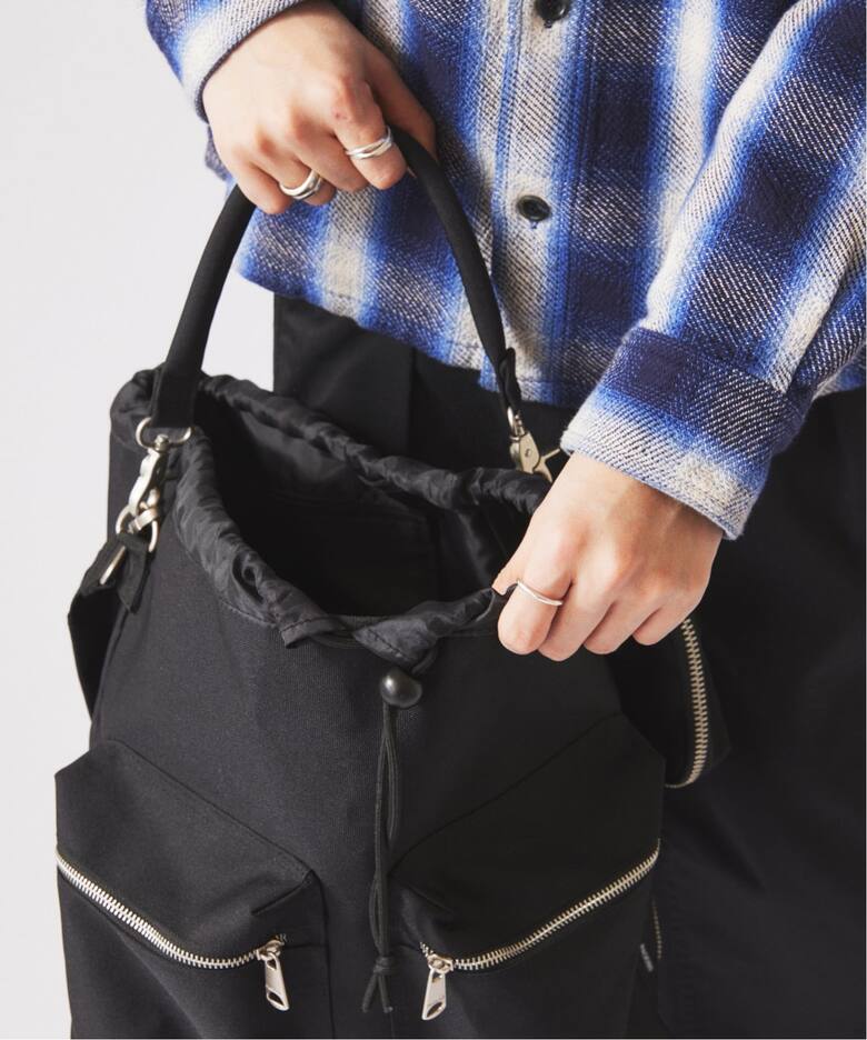 PACKING / パッキング 別注 2WAY ドローストリング ショルダーバッグ 