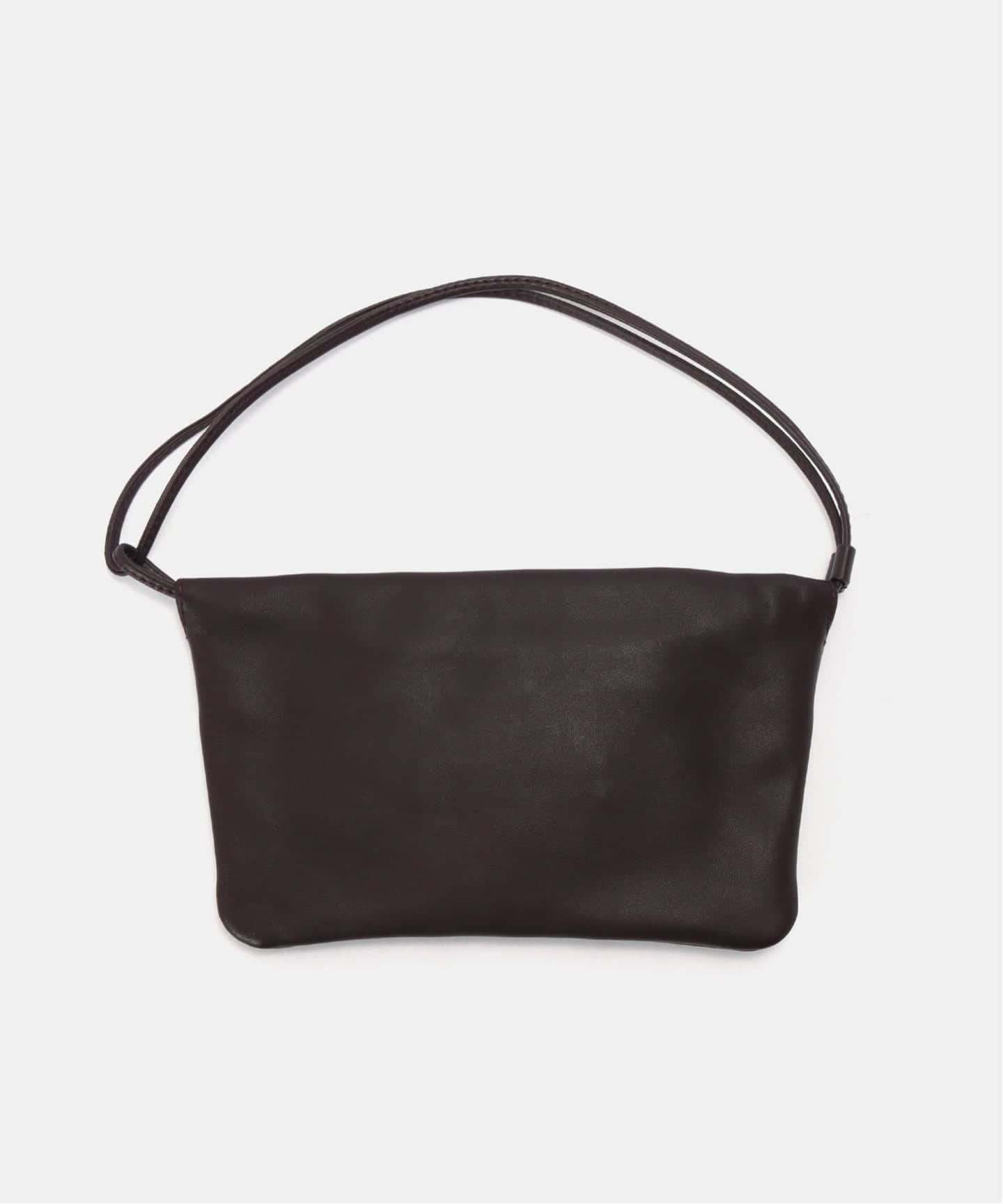【新品タグ付】ナッシングリトゥン ネラストラップミニバッグ ラムスキン 黒 NOTHING WRITTEN / ナッシングリトゥン】LAMB SKIN STRAP MINI バッグ