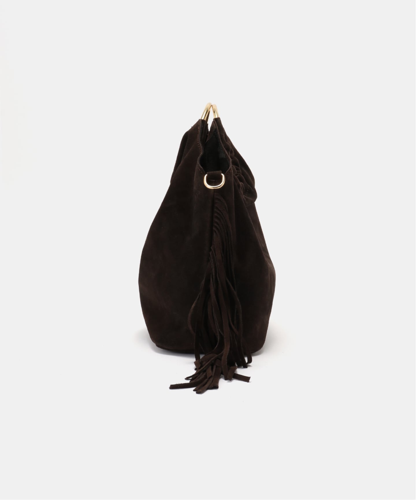 AULENTTI/オウレンティ】SUEDE FRINGE RING バッグ（ショルダーバッグ