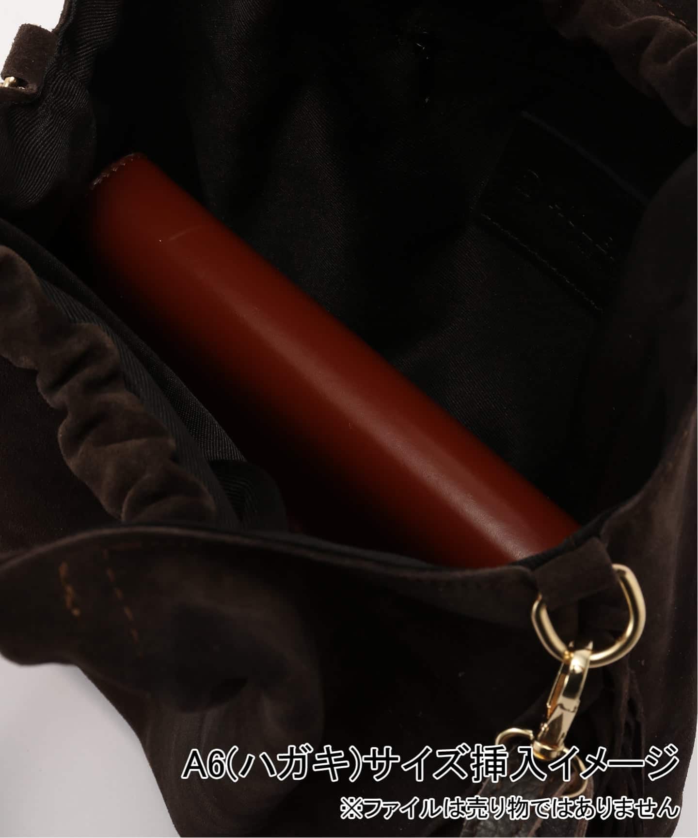 AULENTTI/オウレンティ】SUEDE FRINGE RING バッグ（ショルダーバッグ