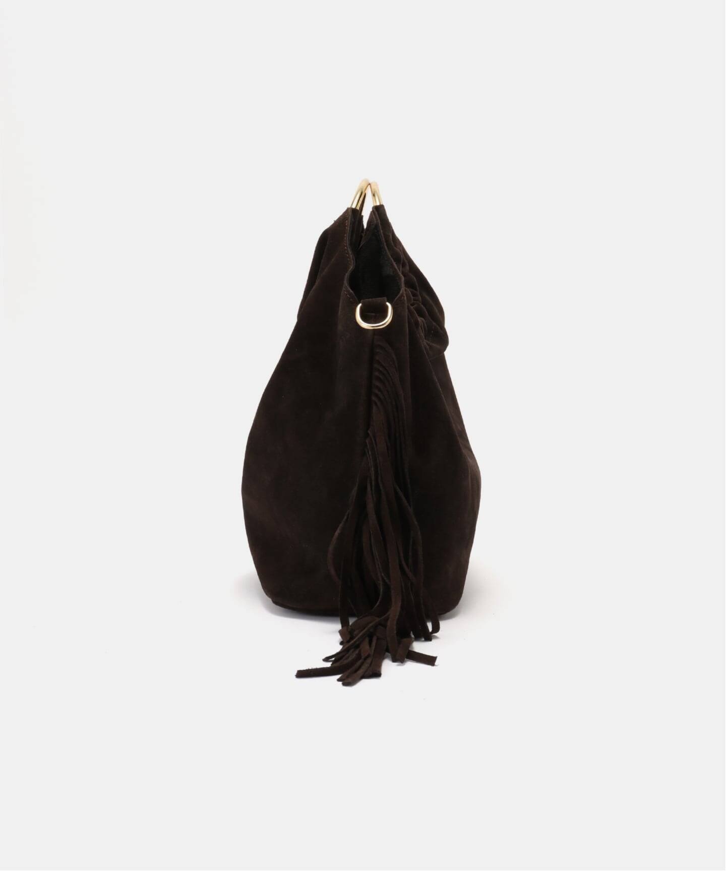 AULENTTI/オウレンティ】SUEDE FRINGE RING バッグ（ショルダーバッグ 