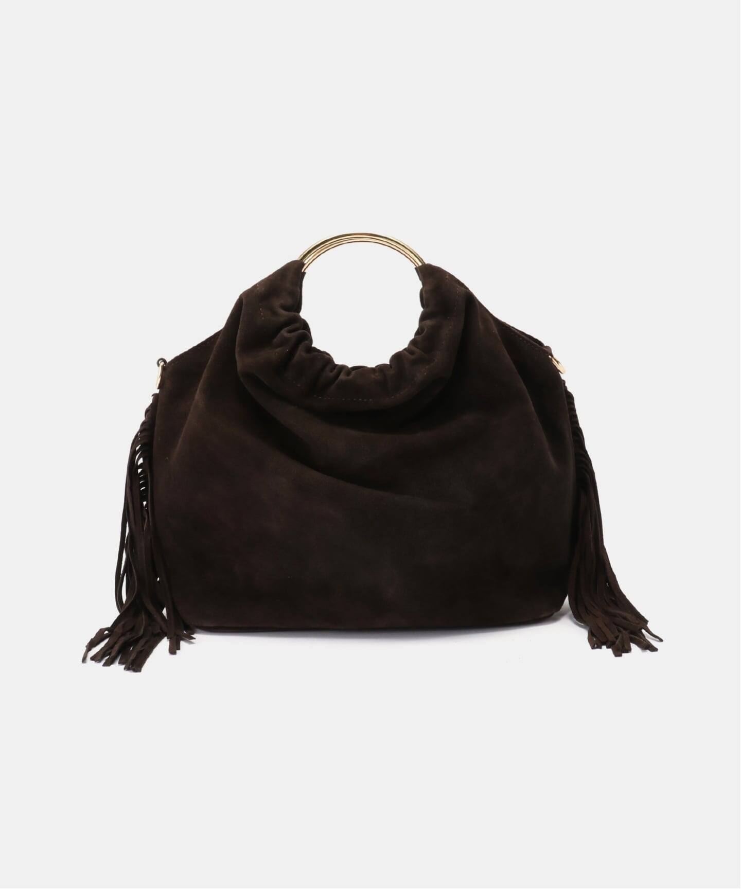 AULENTTI/オウレンティ】SUEDE FRINGE RING バッグ（ショルダーバッグ