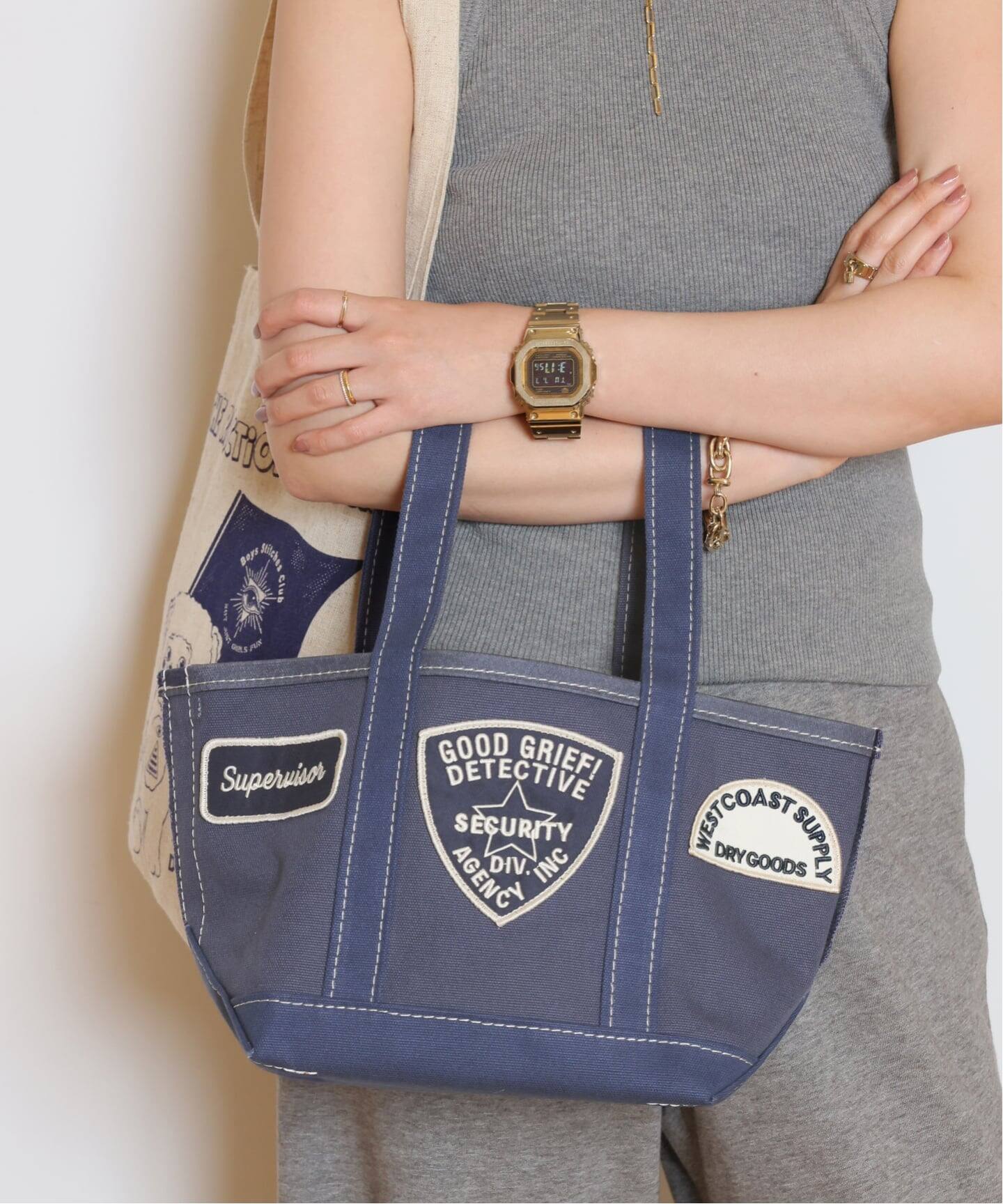 GOOD GRIEF!/グッドグリーフ】 PATCHES TOTE BAG MEDIUM（その他バッグ 