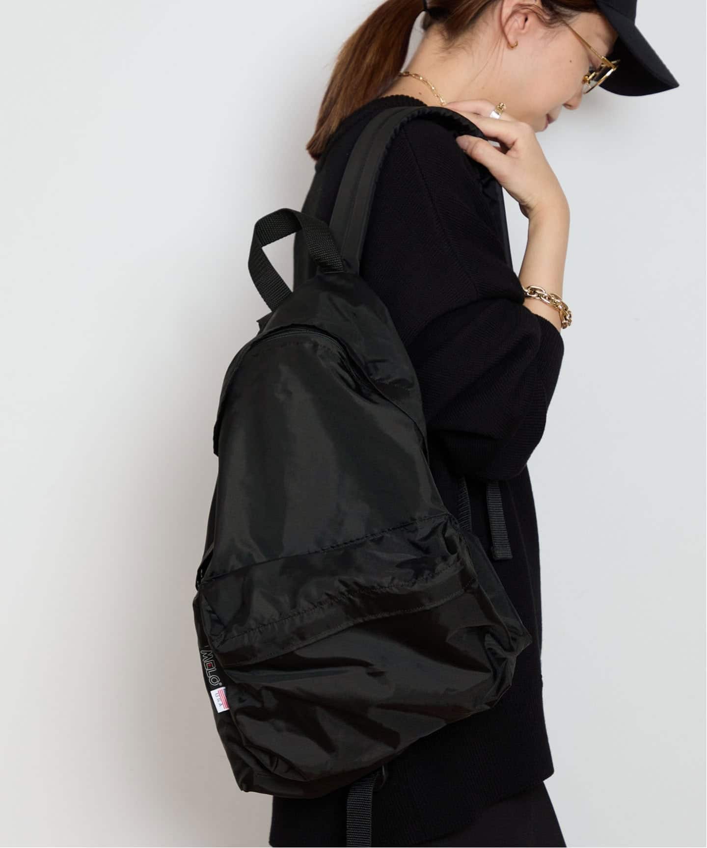 今期【MELO/メロ】BACK PACK (M) ブラック MELO/メロ】BACK PACK (M)（バックパック／リュック）｜MUSE de