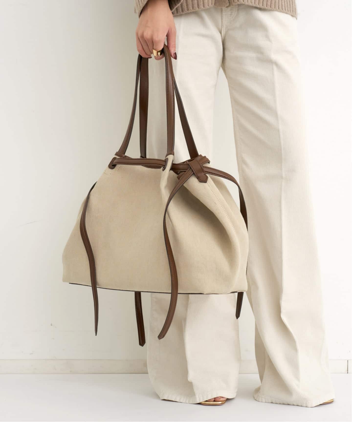 JANESSA LEONE/ジャネッサ レオン】 CANVAS TOTE（トートバッグ）｜L