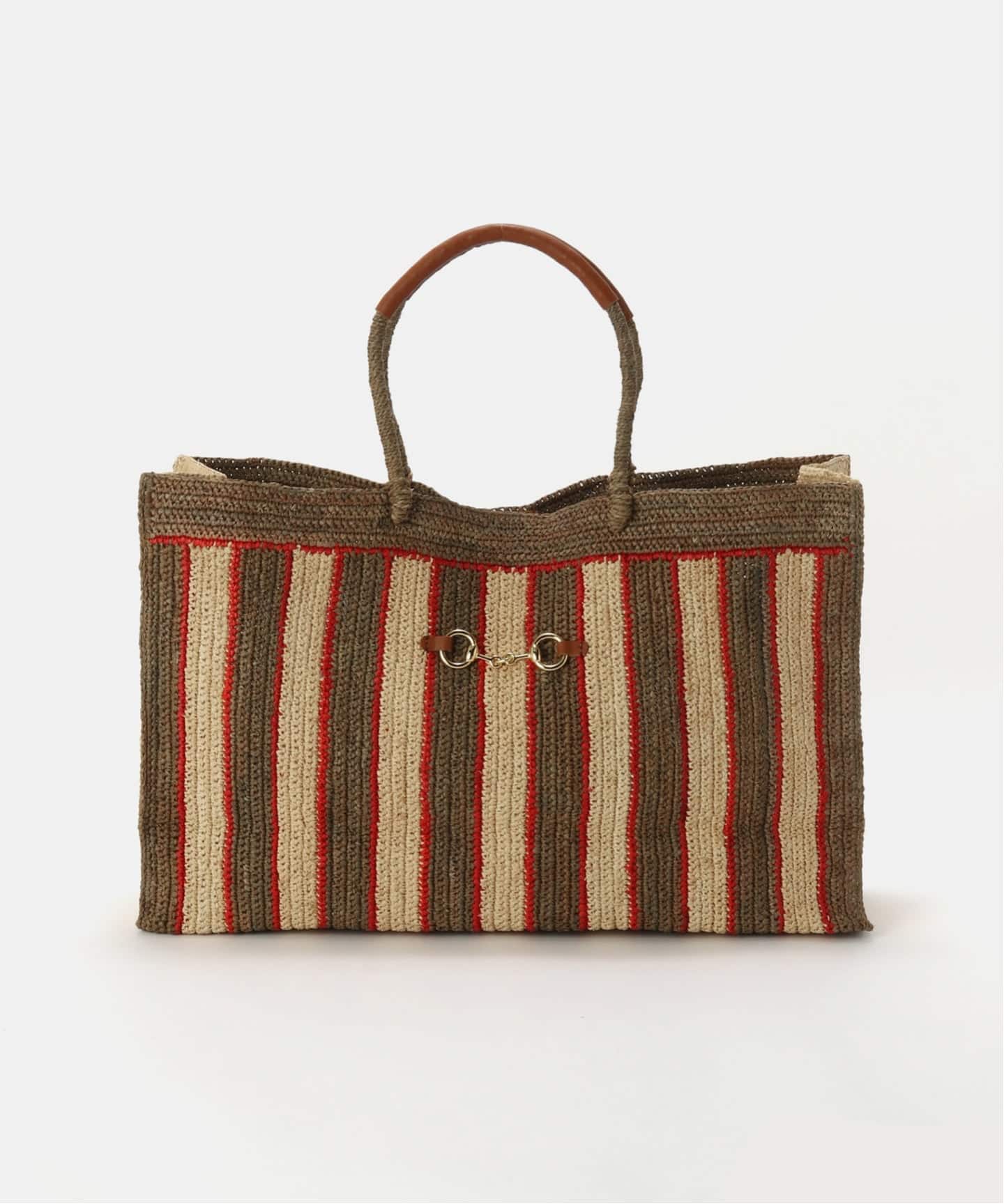 アパルトモン購入 アーポワンウテセ 24SS ラフィアバッグ A POINT/アーポワン】 BEACH RAFFIA TOTE（かごバッグ）｜L