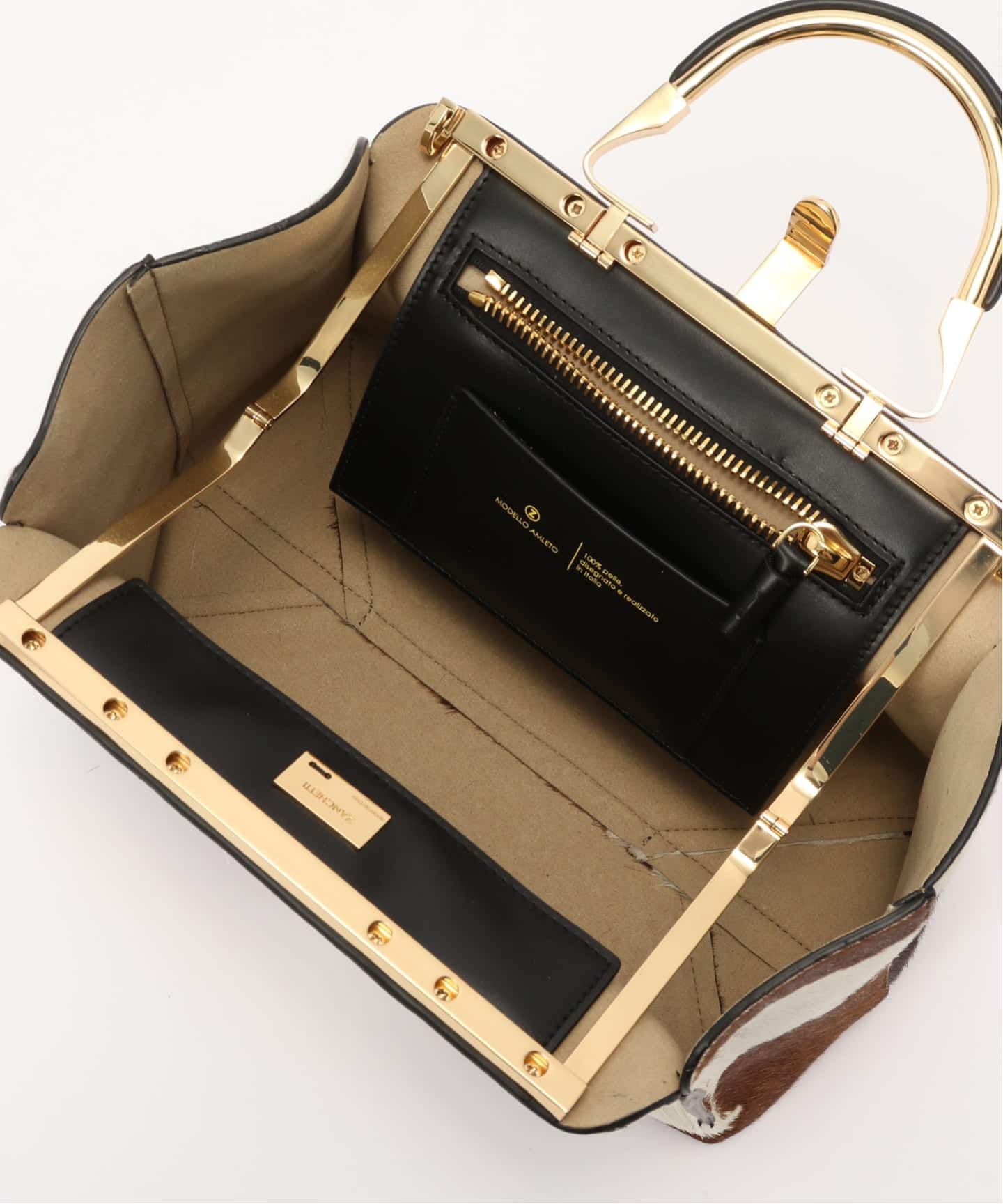 ZANCHETTI/ザンケッティ】 BABY CARF BAG（ハンドバッグ）｜L