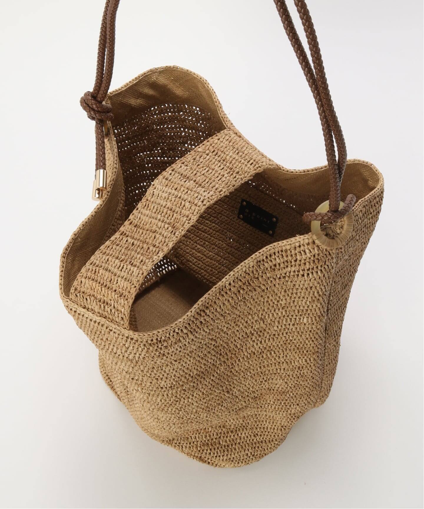 A POINT/アーポワン】 RAFFIA SAC BAG（かごバッグ）｜L