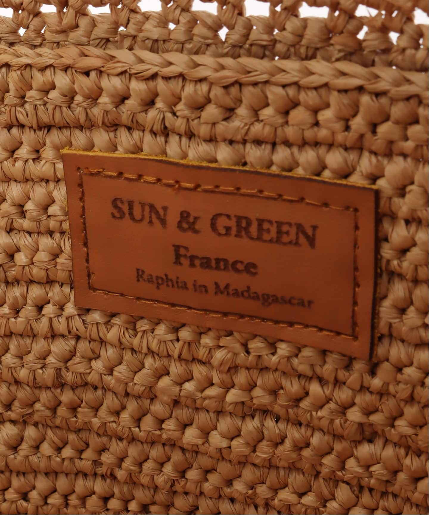 SUN AND GREEN/サンアンドグリーン】 RAFIA TOTE BAG（かごバッグ）｜L