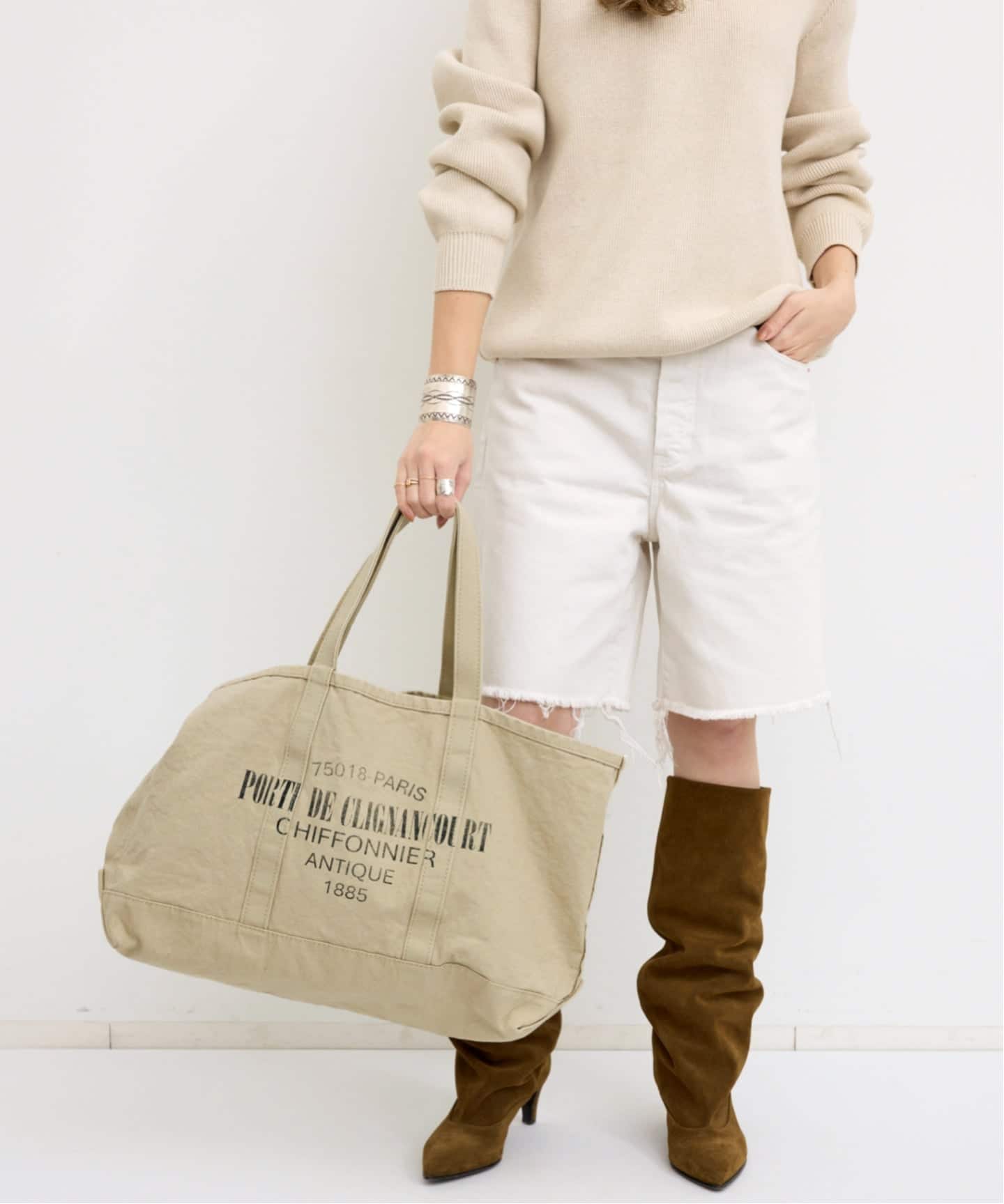 J.J.MERCER/ジェイジェイマーサー】 TOTE BAG（L）（トートバッグ）｜L