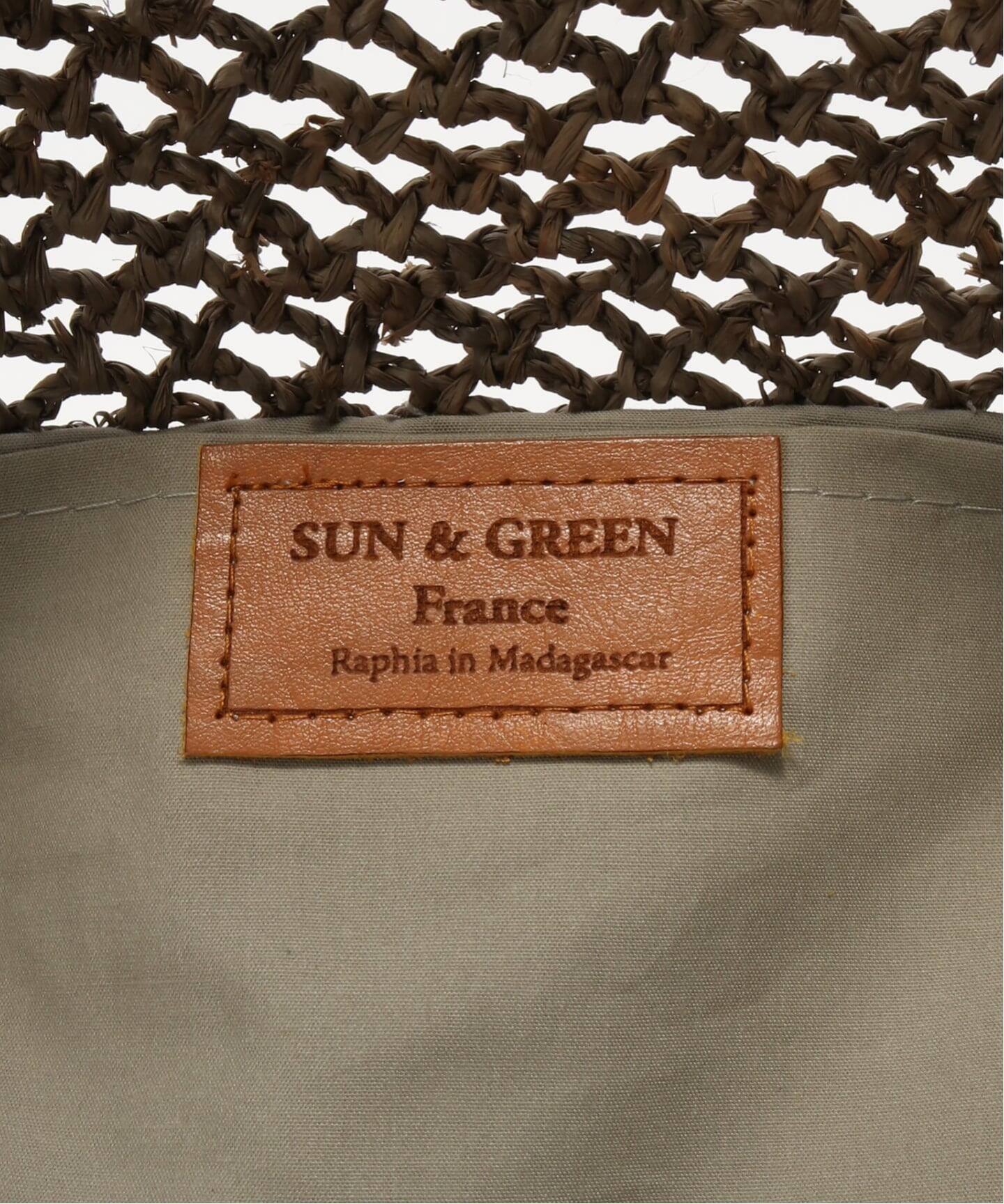 SUN AND GREEN/サンアンドグリーン】 MAJID TOTE（かごバッグ）｜L