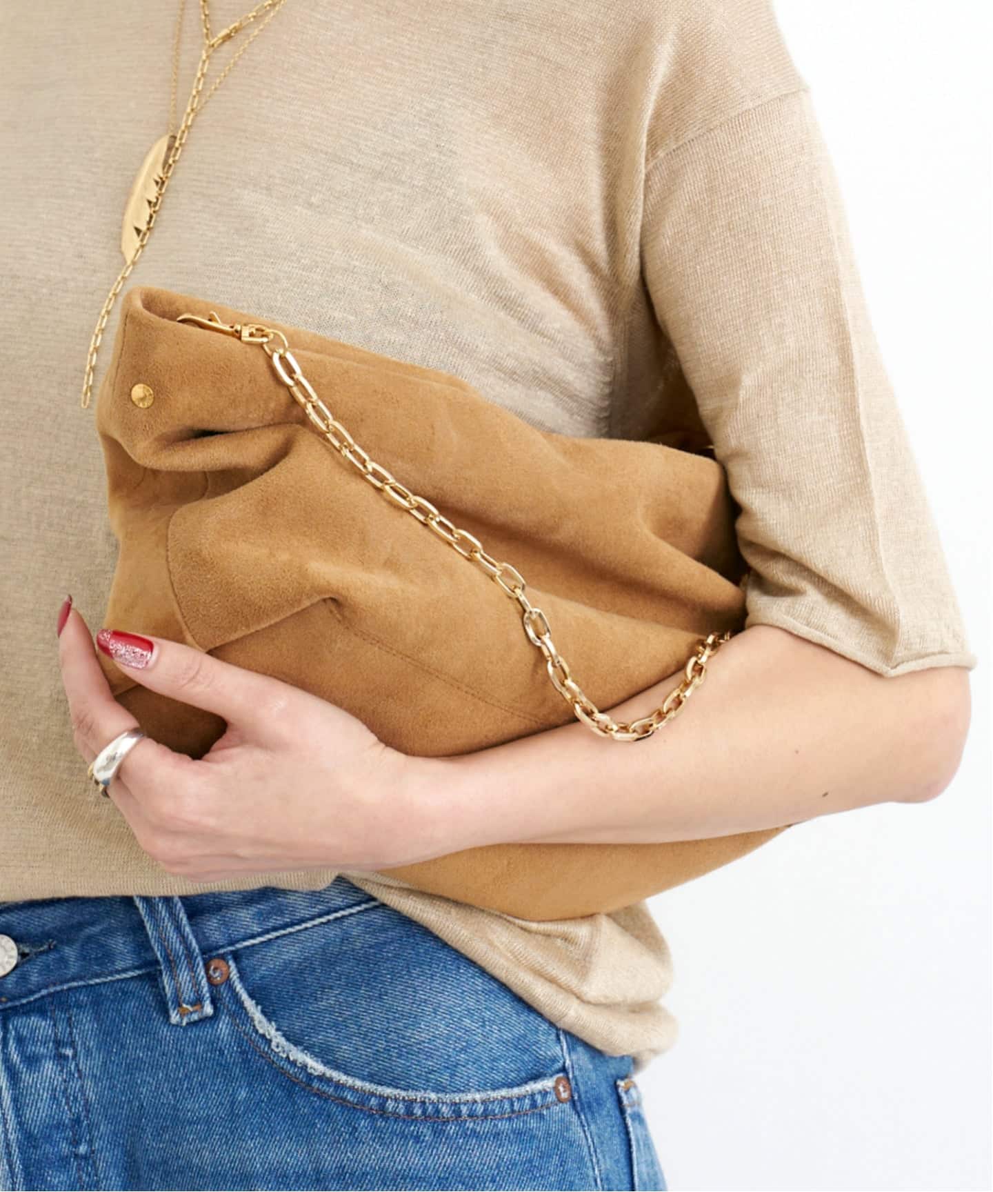 sita parantica シータパランティカ　クラッチバッグ　ゴールド SITA PARANTICA/シータ パランティカ】 CLUCH BAG CHAIN（クラッチ