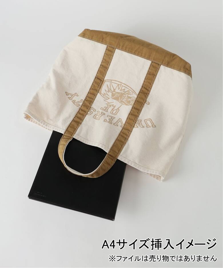 REMI RELIEF/レミ レリーフ】 TOTE BAG UNIVERSITY（トートバッグ）｜L 