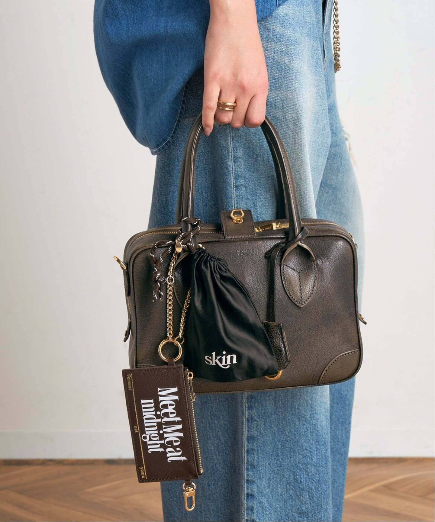 GOLDEN GOOSE / ゴールデングース】VITA BAG(Brown)（ハンドバッグ 