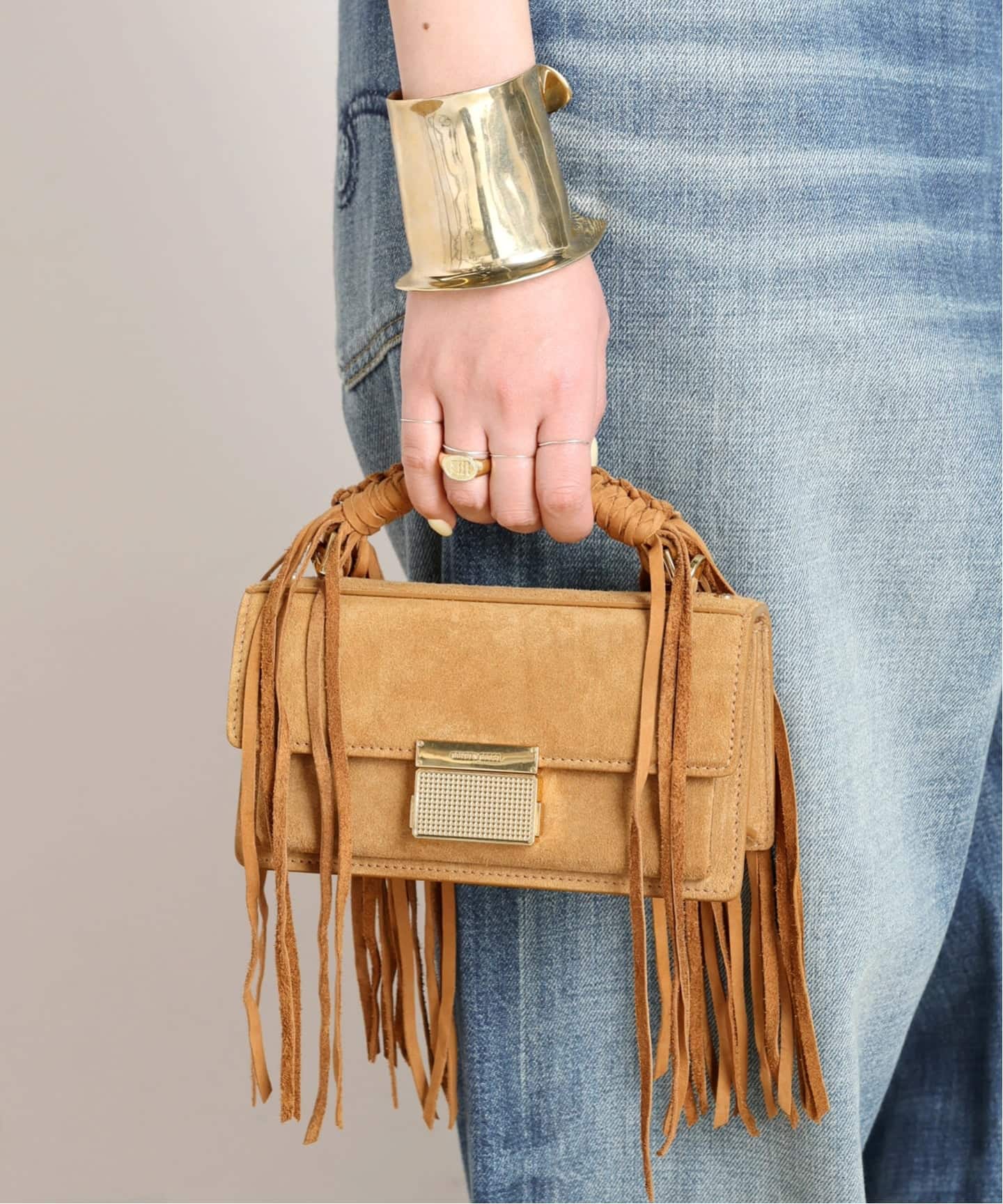 GOLDEN GOOSE / ゴールデングース】VENEZIA SMALL FRINGE SUEDE