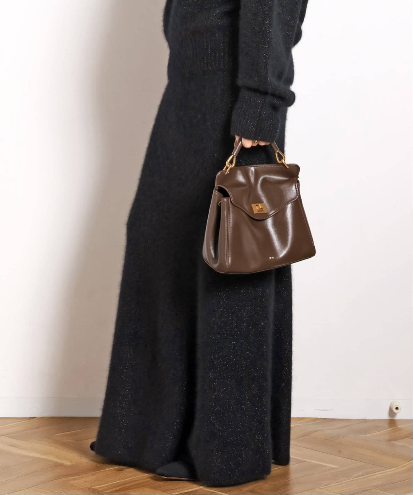 JW PEI / ジェイダブリュー ペイ】Lucia Classic Top Handbag(BROWN