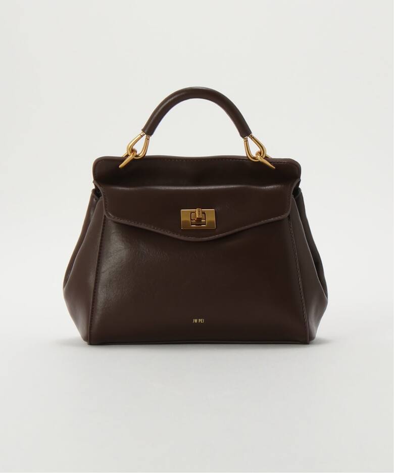 JW PEI / ジェイダブリュー ペイ】Lucia Classic Top Handbag(BROWN 