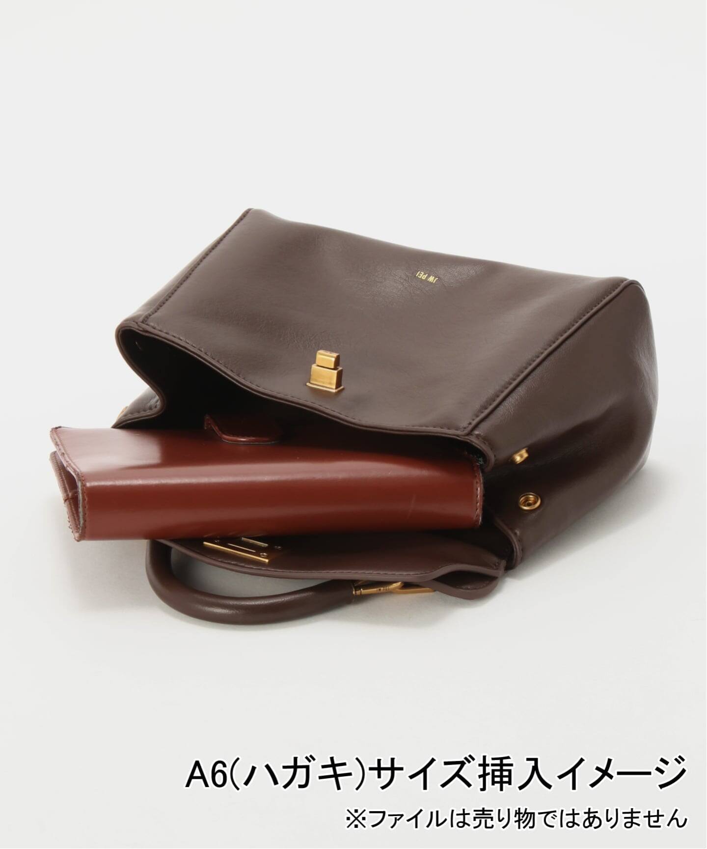 JW PEI / ジェイダブリュー ペイ】Lucia Classic Top Handbag(BROWN