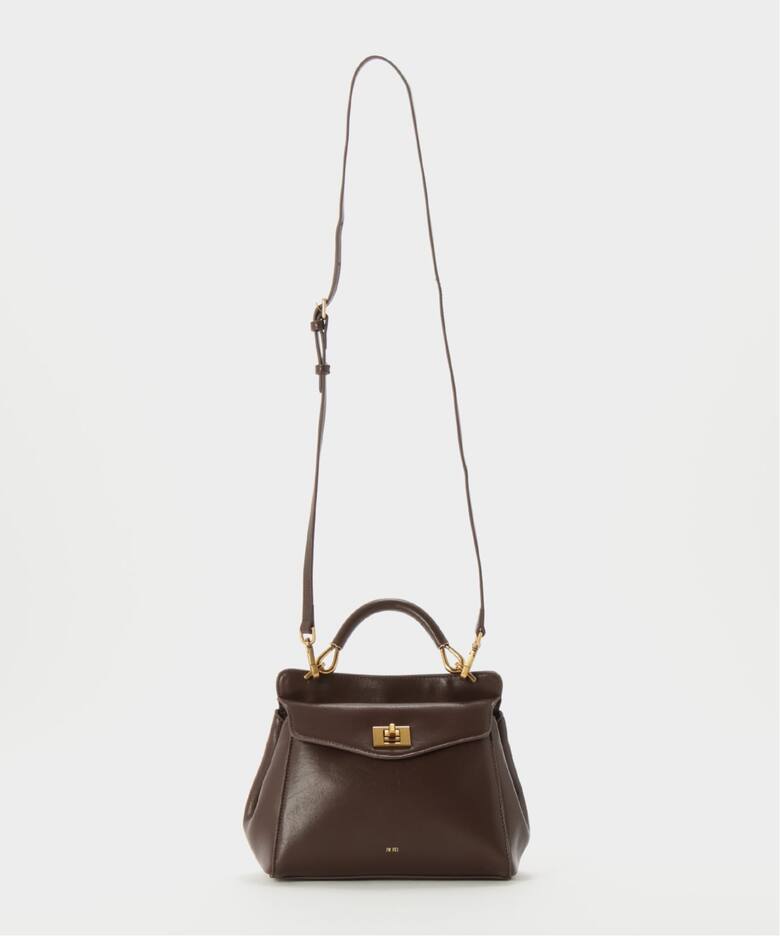 JW PEI / ジェイダブリュー ペイ】Lucia Classic Top Handbag(BROWN 