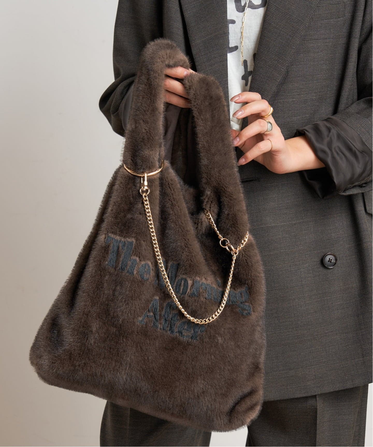 AP STUDIO【SKIN/スキン】Shaggy print Bag SKIN/スキン】Shaggy print Bag（トートバッグ）｜AP STUDIO（エーピー