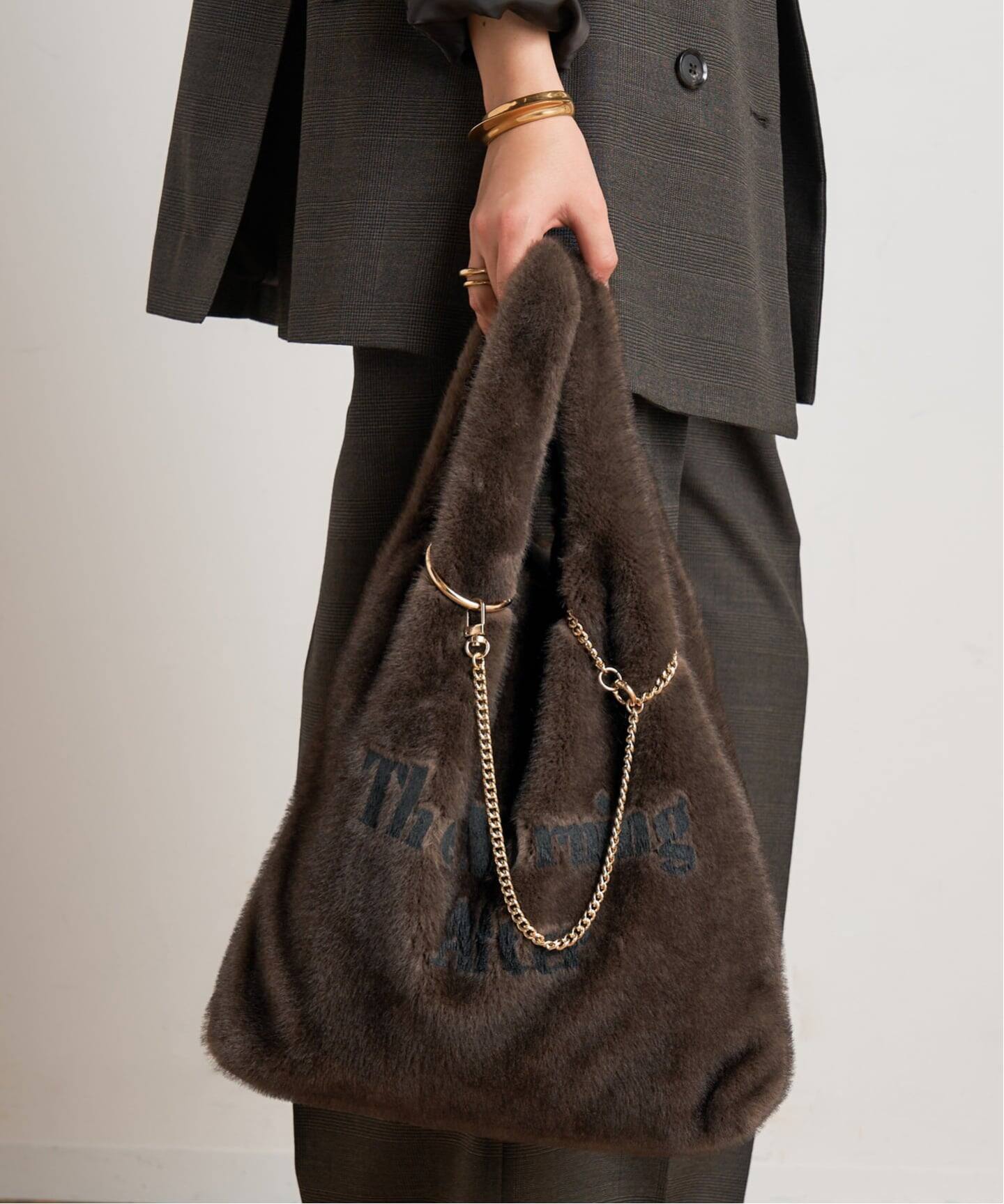 SKIN/スキン】Shaggy print Bag（トートバッグ）｜AP STUDIO（エーピー 