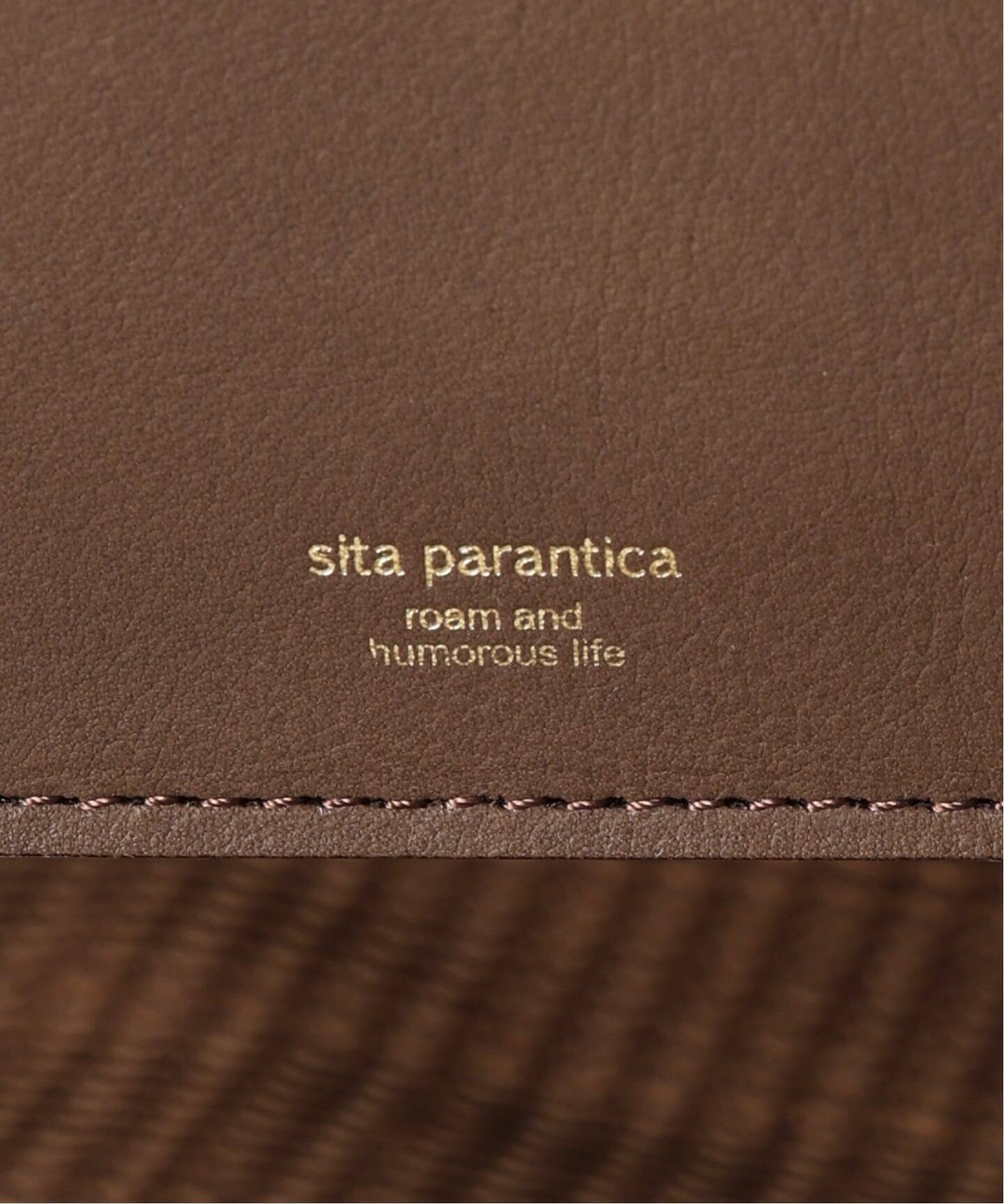 シータパランティカ レザー トートバッグ ブラウン SITA PARANTICA/シータパランティカ 】別注レザー×ファブリックトート