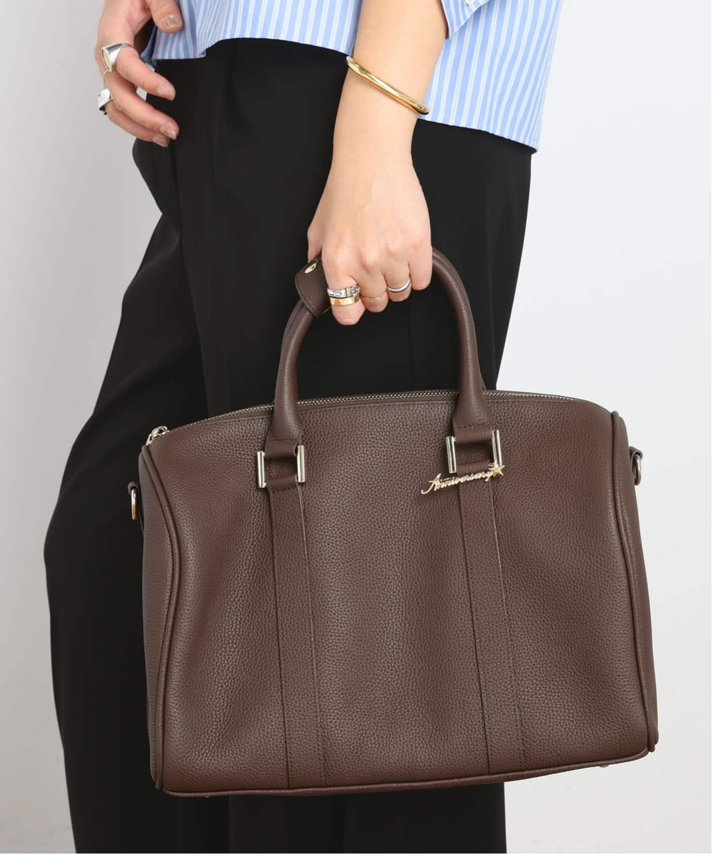 SKIN/スキン】Leather Boston bag（ボストンバッグ）｜AP STUDIO