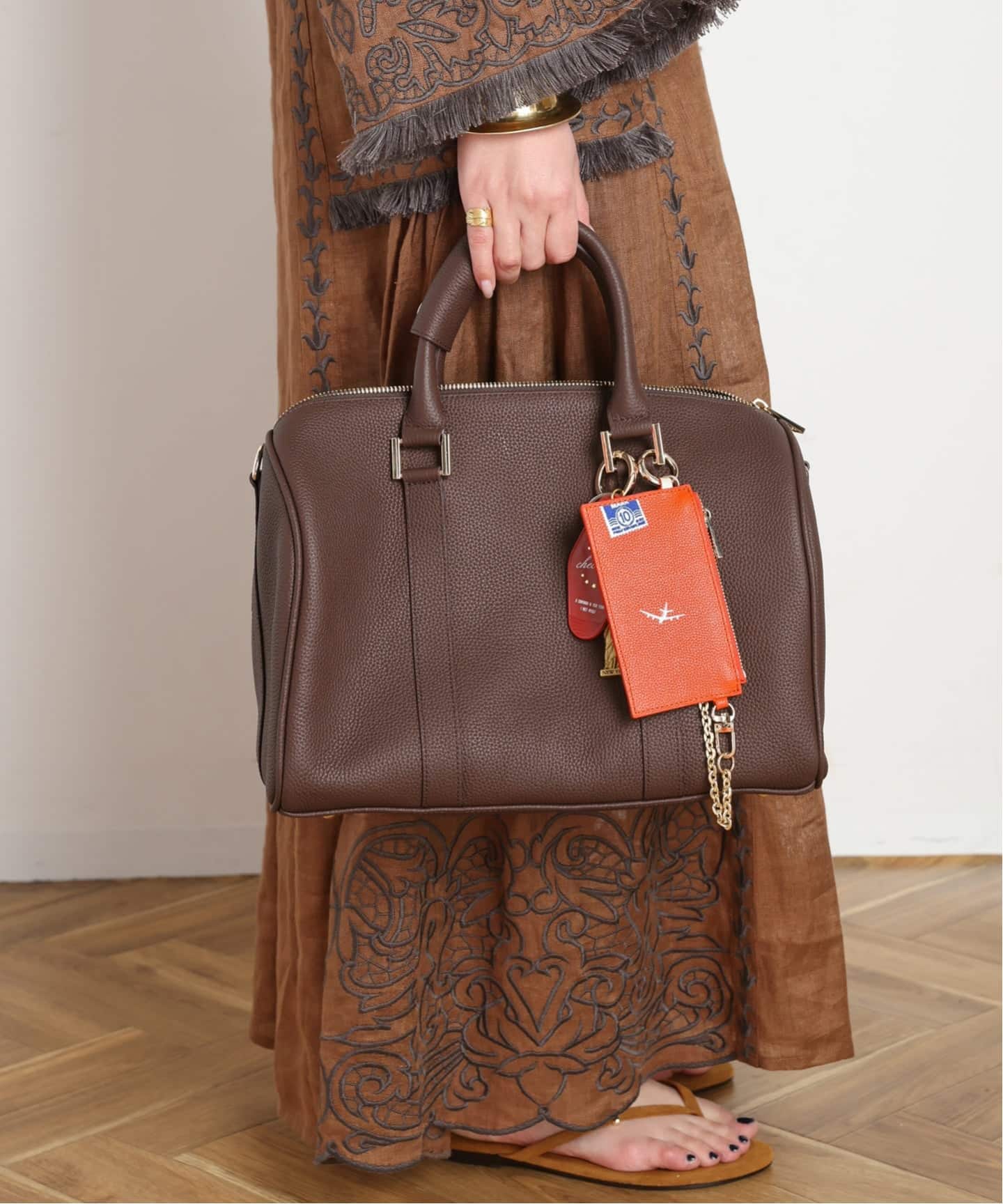SKIN/スキン】Leather Boston bag（ボストンバッグ）｜AP STUDIO