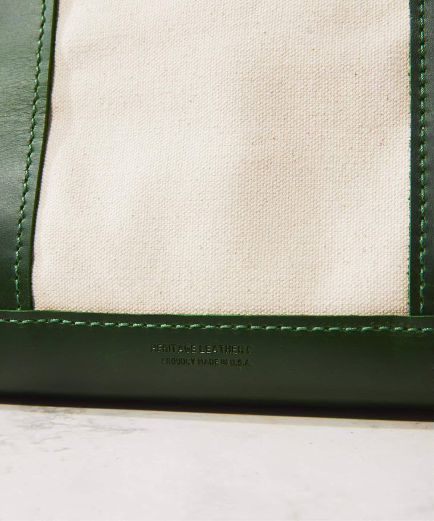 HERITAGE LEATHER / ヘリテージレザー 別注 キャンバス レザー トート