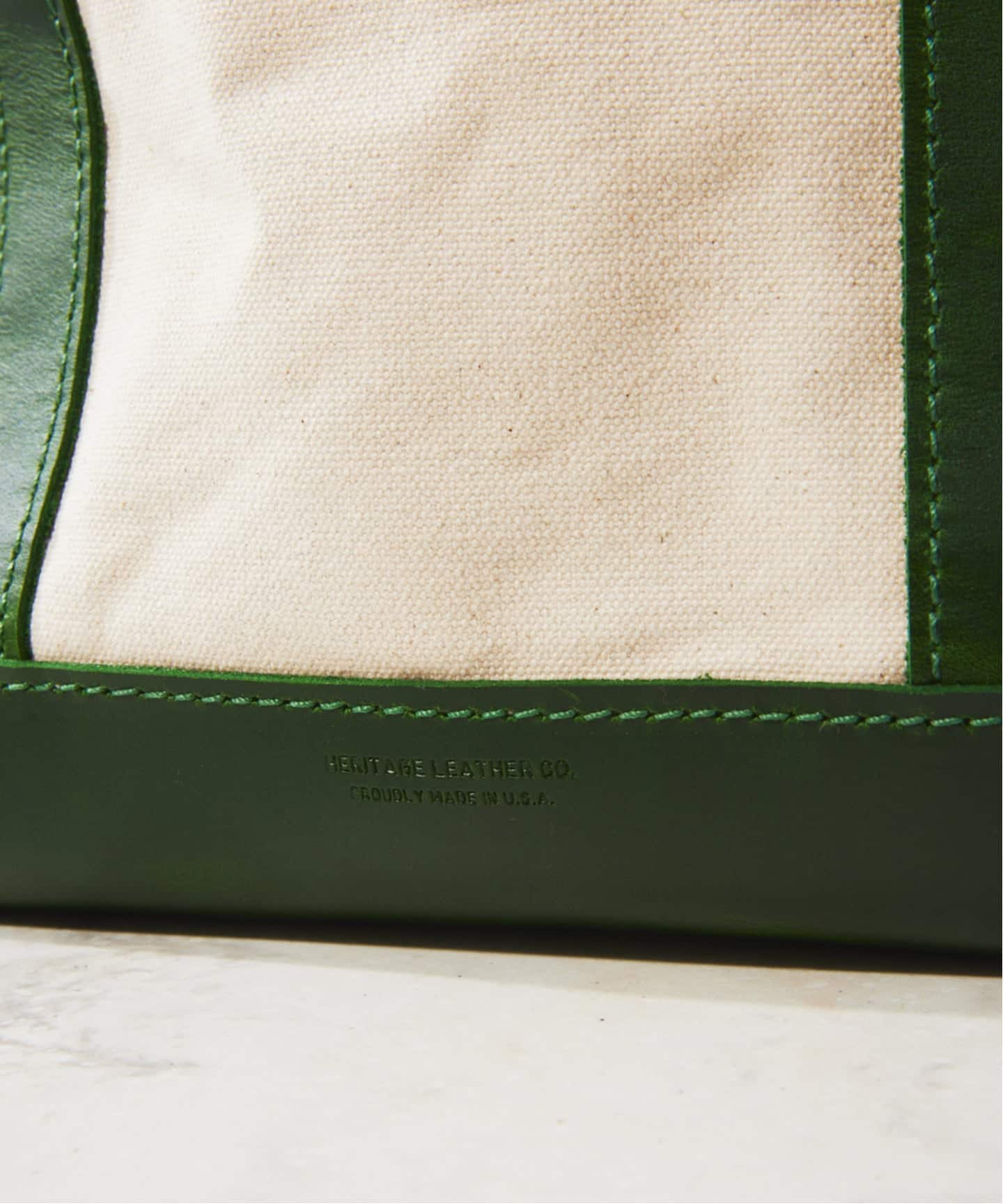 HERITAGE LEATHER / ヘリテージレザー 別注 キャンバス レザー トート