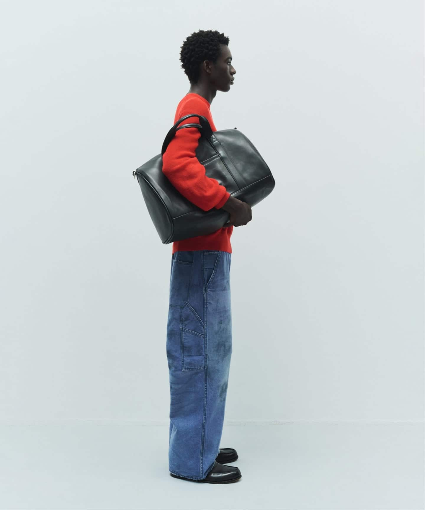 予約》【FOLL / フォル】buffalo leather boston bag（ボストンバッグ