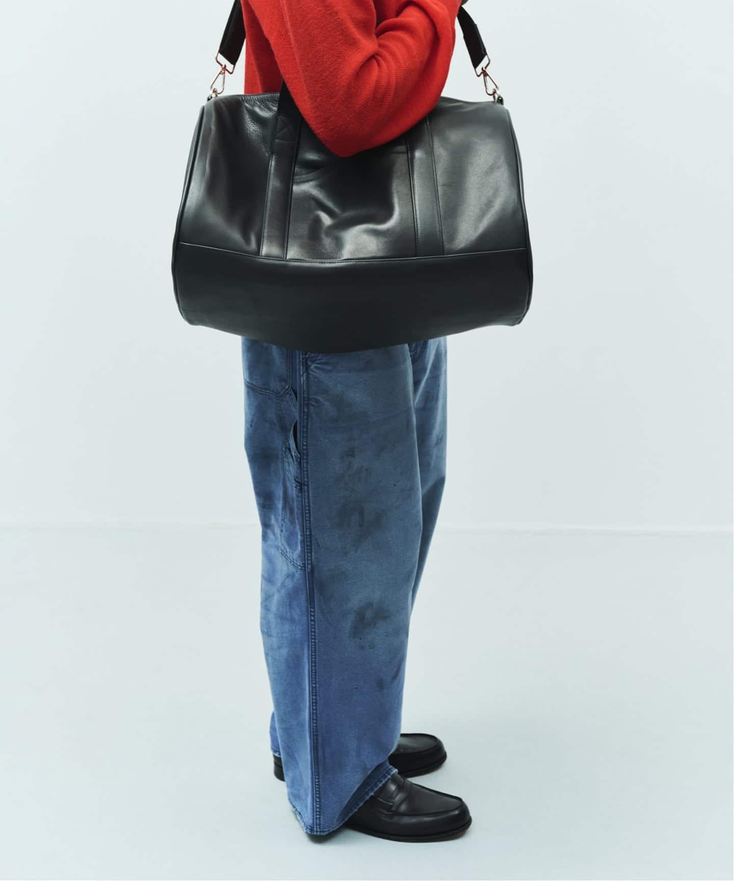 予約》【FOLL / フォル】buffalo leather boston bag（ボストンバッグ