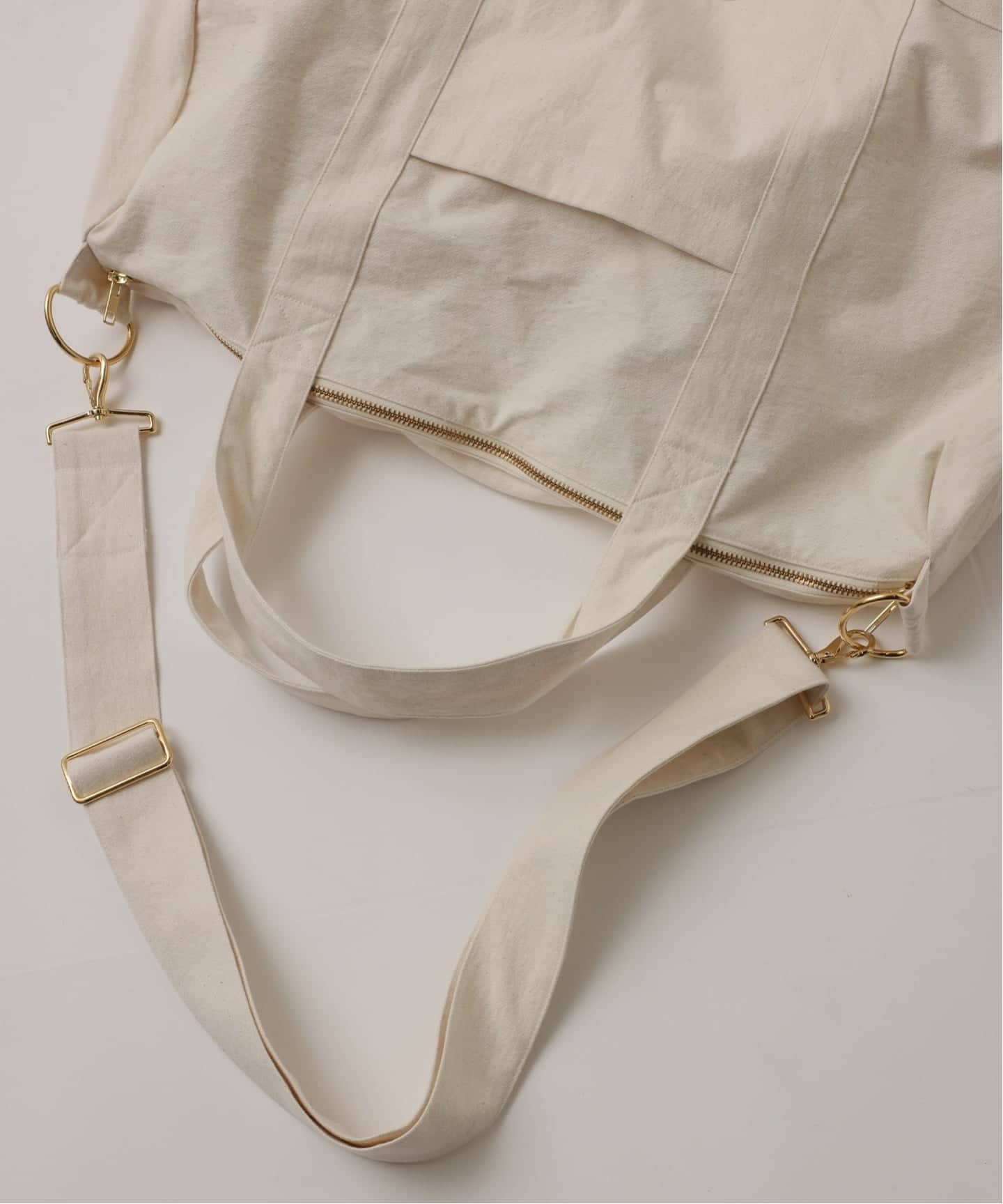 予約》【FOLL / フォル】cotton canvas bouston bag（ボストンバッグ