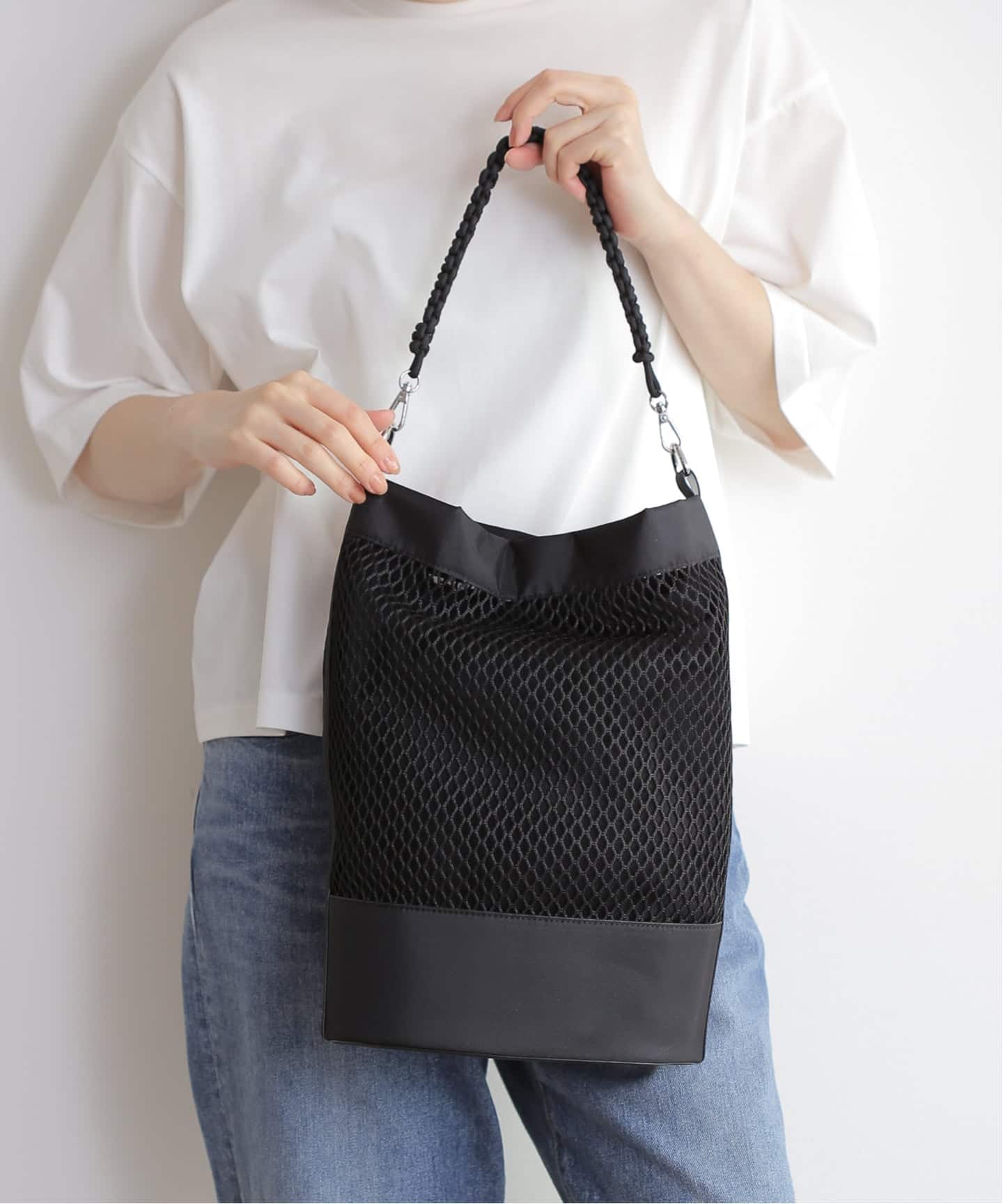 巾着付きメッシュトート（トートバッグ）｜B.C STOCK（ベーセー